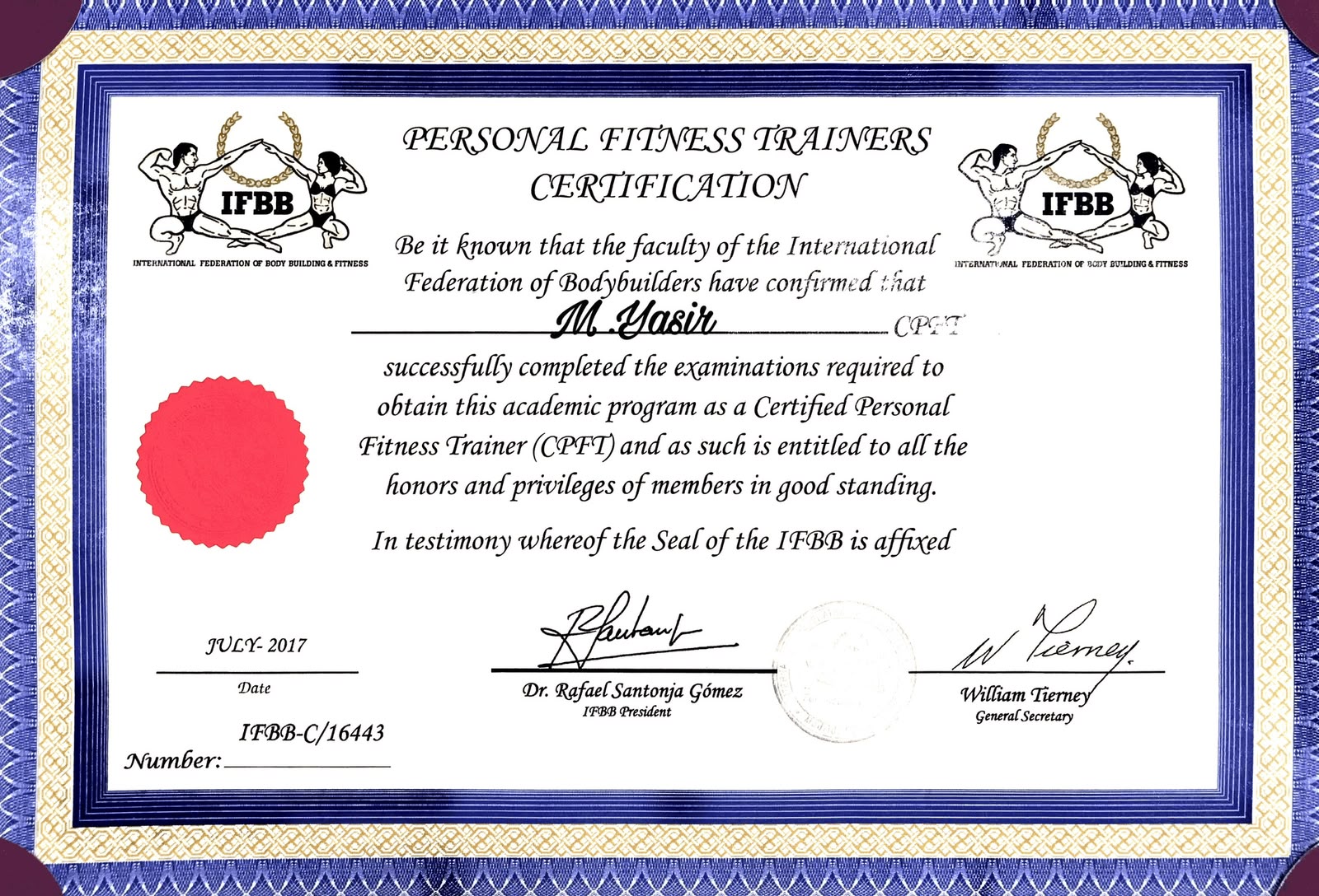 Olympia Gym certification 10