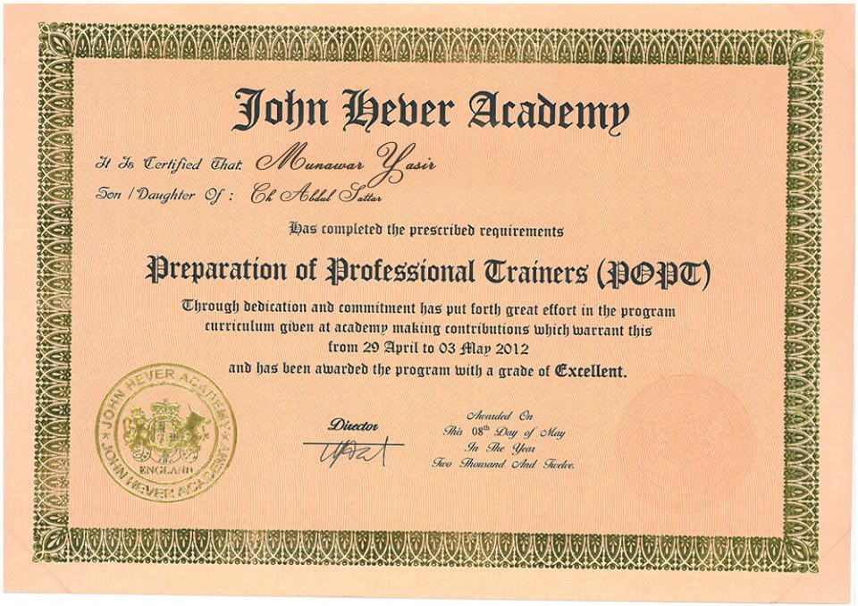 Olympia Gym certification 2