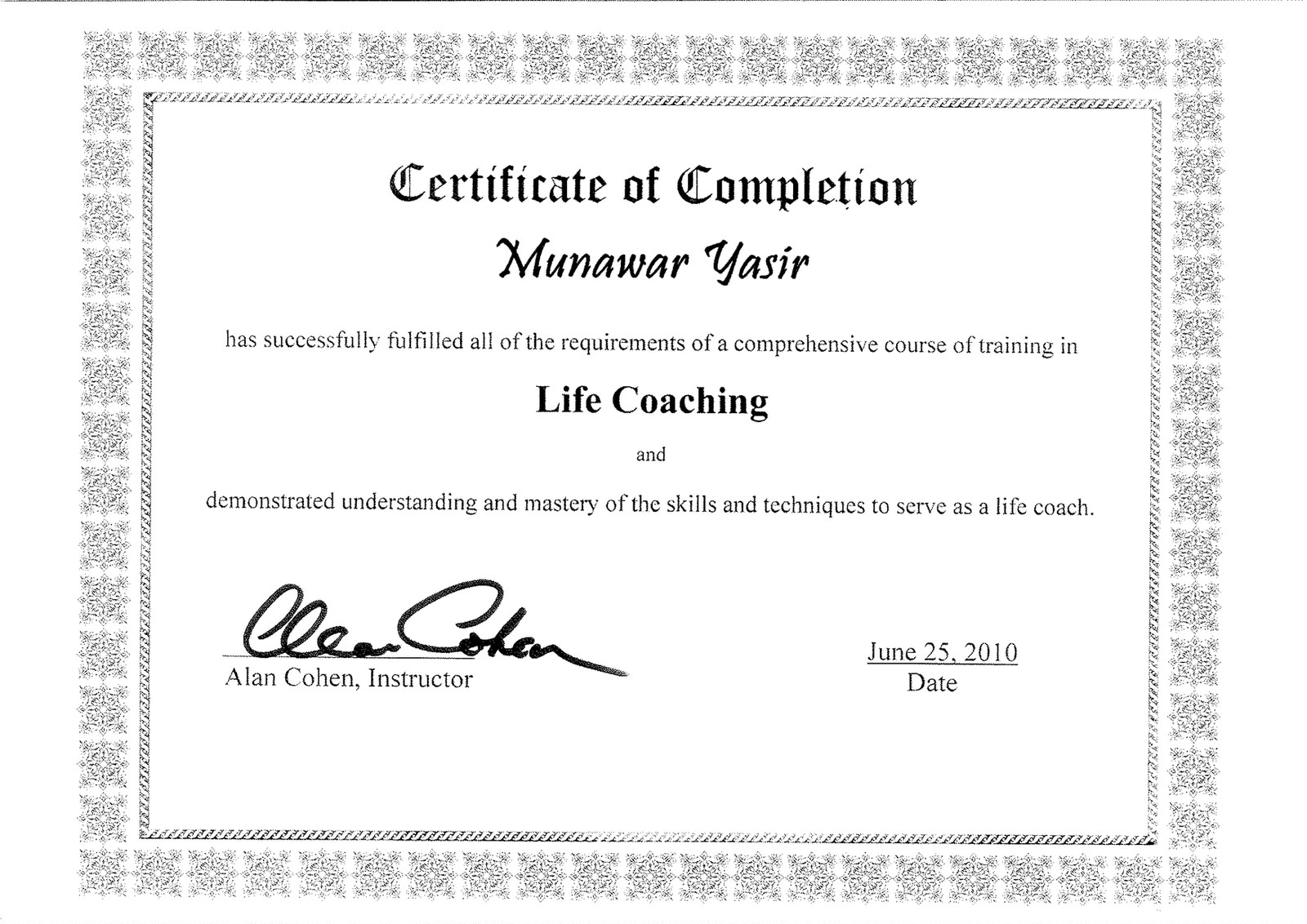 Olympia Gym certification 5